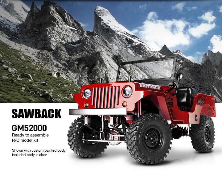 Gmade GMADE GS01 SAWBACK 4WD 1/10 SCALE ROCK CRAWLER KIT