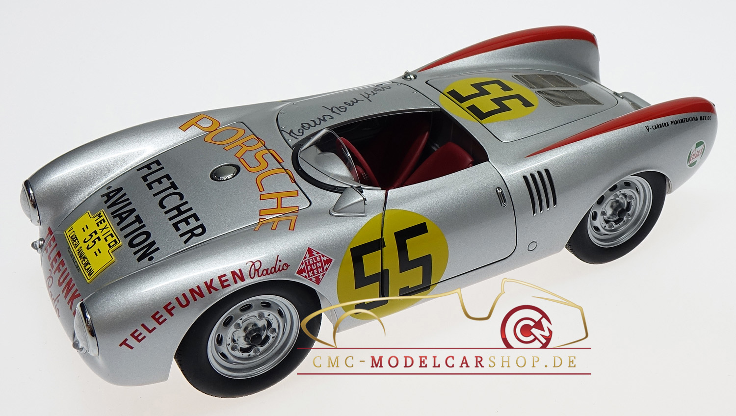 Porsche 550 RS Spyder, signed by Hans Herrmann, cmc-modelcarshop