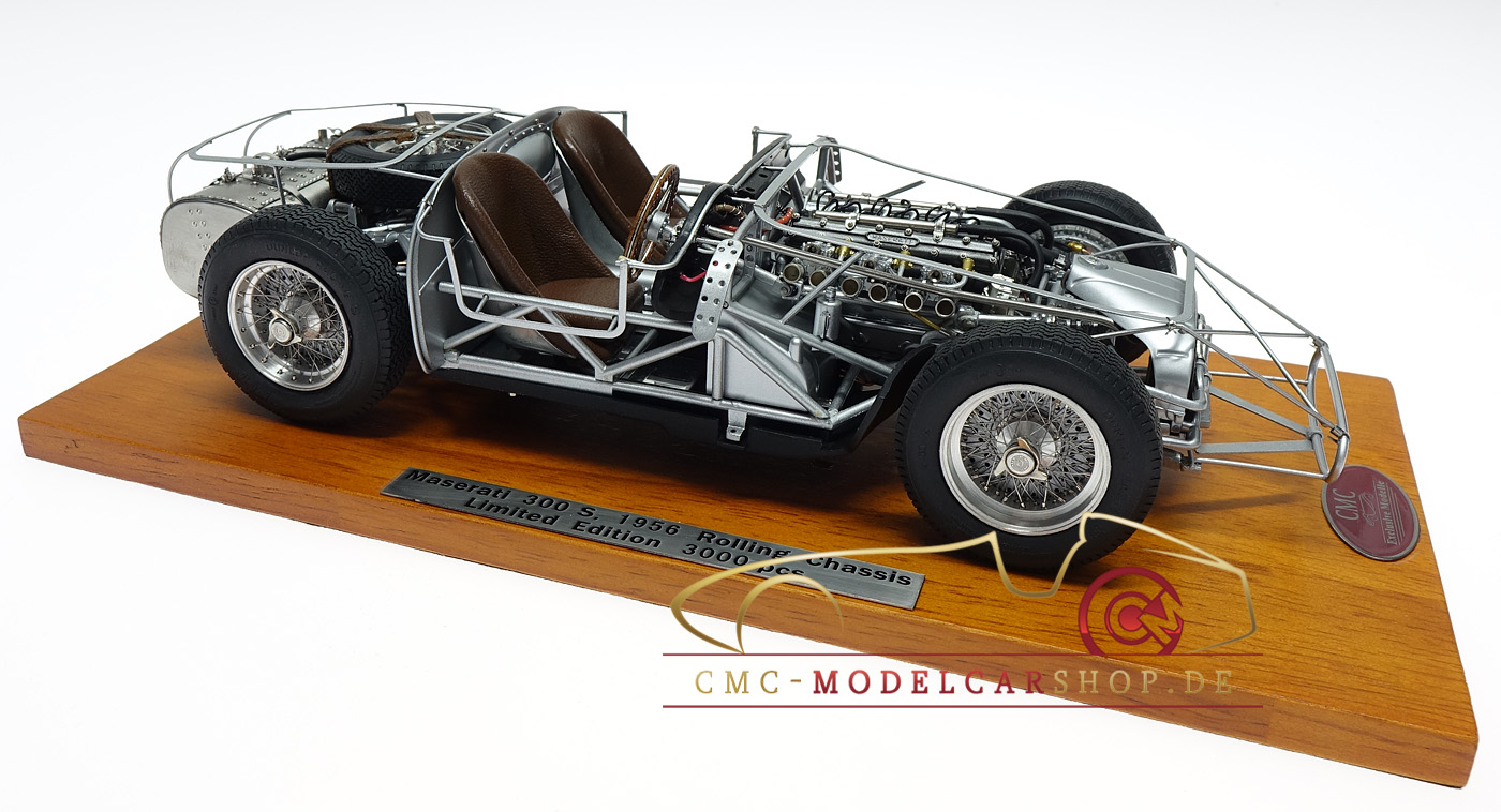 CMC M-109 Maserati 300S Rolling Chassis, cmc-modelcarshop