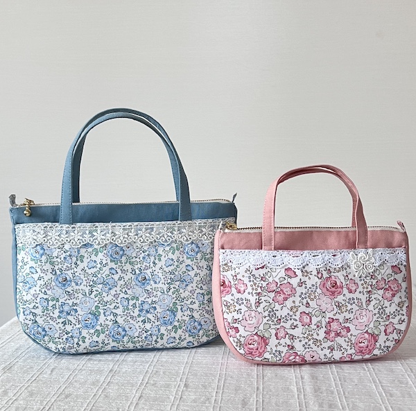 ダブルポケットポーチ20cmファスナー(型紙／仕様書） - COTTONTIME