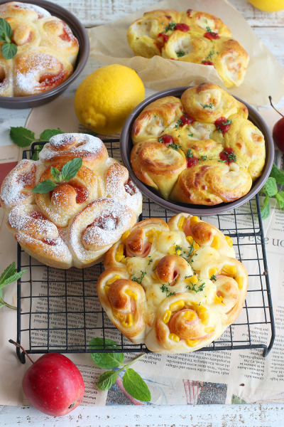 くるくるちぎりパン3種☆IFトレー2個分 | レシピ・作り方 | 【cotta