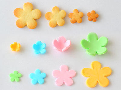 抜き型(フラワー 4個セット) | シュガークラフト用の抜型 | お菓子