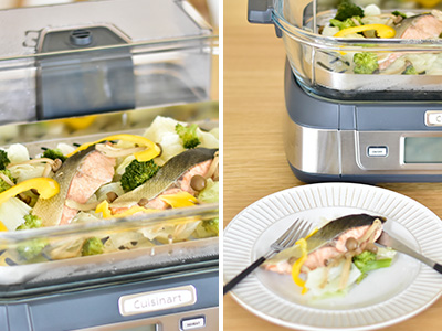 テーブルで水蒸気調理 クイジナート「ヘルシークッカー」 | お菓子