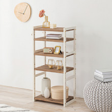 縦にも横にも置けてオシャレ S型ディスプレイラック 4段の詳細