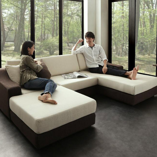 とっておきの贅沢な時間を グランドサイズコーナーカウチソファ