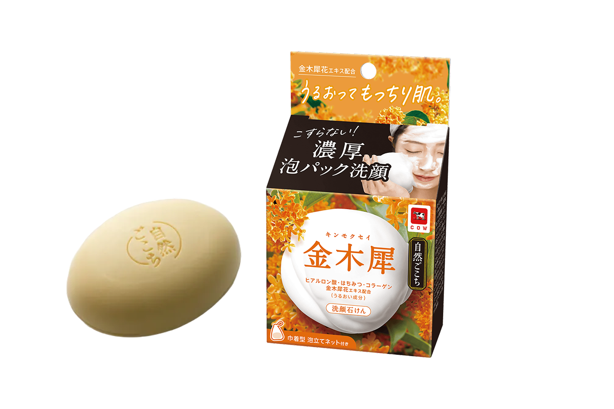 自然ごこち 茶 洗顔石けん｜自然ごこち｜牛乳石鹸