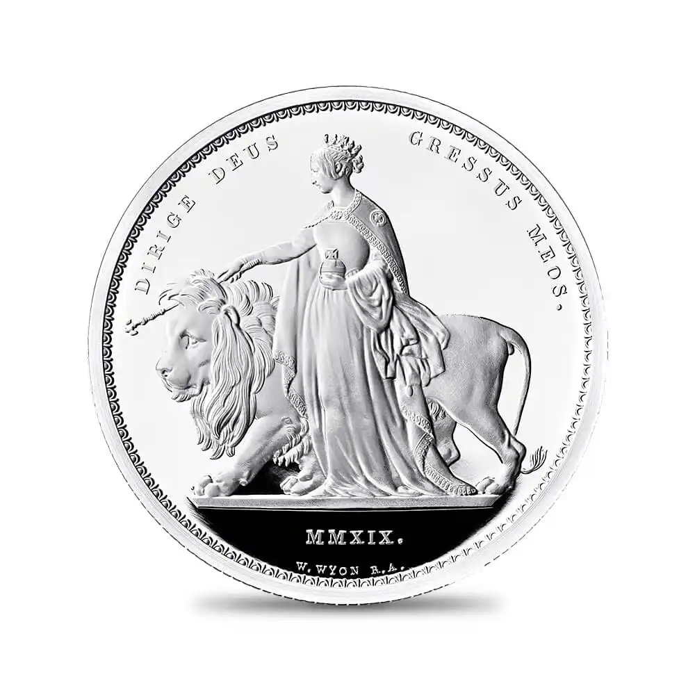 2019 エリザベス2世 ウナ＆ライオン 2キロプルーフ銀貨 ロイヤルミント