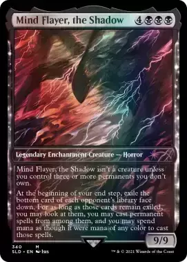Mind flayer, the shadow Foil - Secret Lair Drop card 340