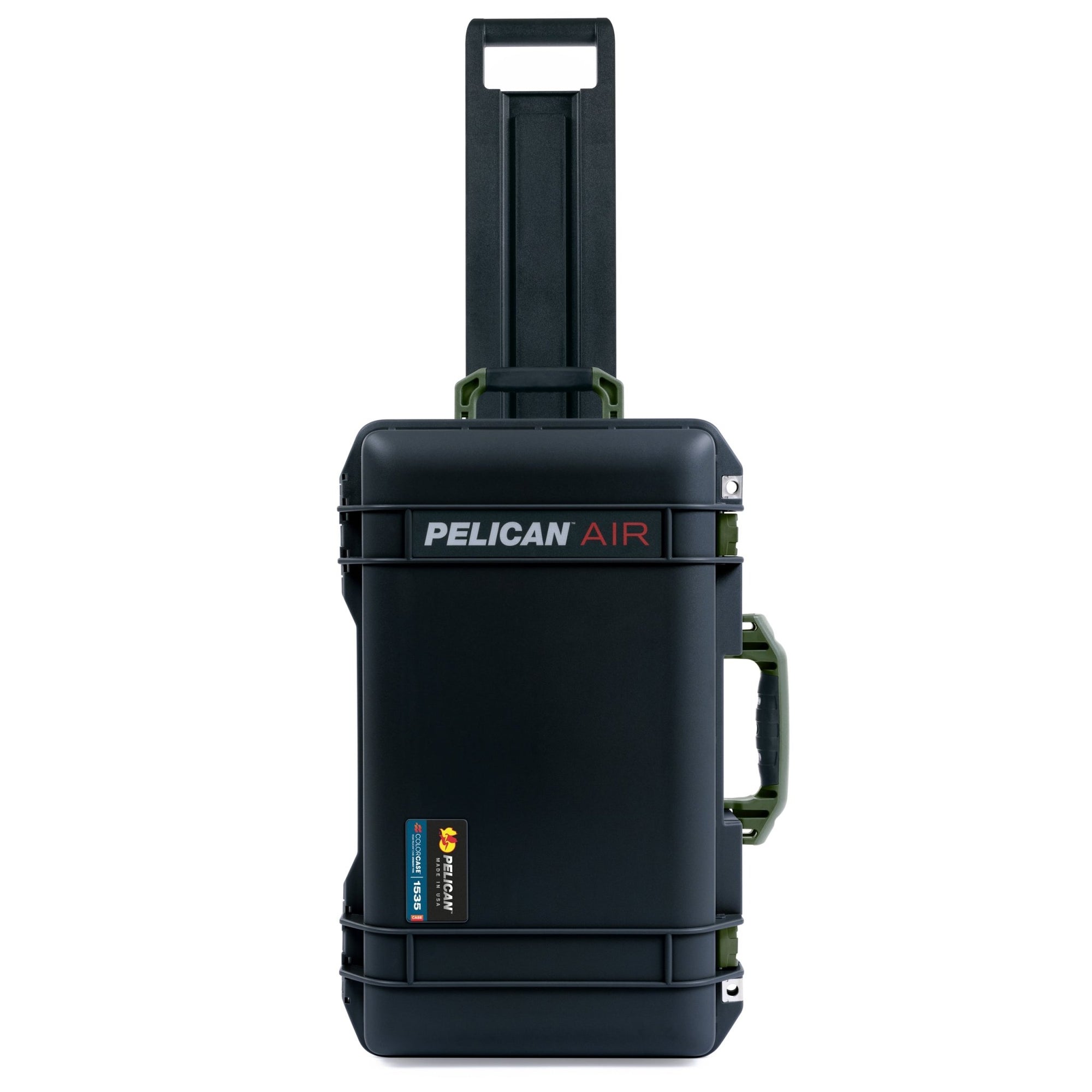 Black & OD Green Pelican 1535 Air Case - Push-Button Latches