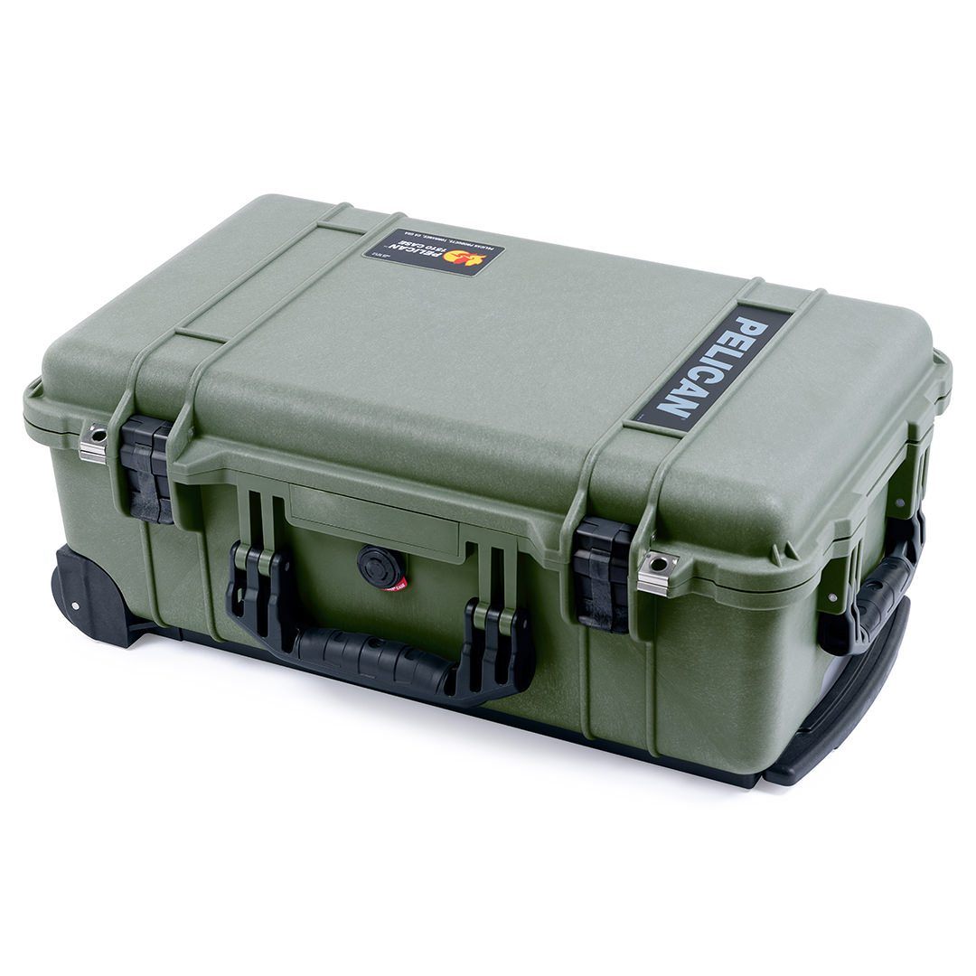 Pelican 1510 Case: OD Green with Black Handles and Latches - ColorCase