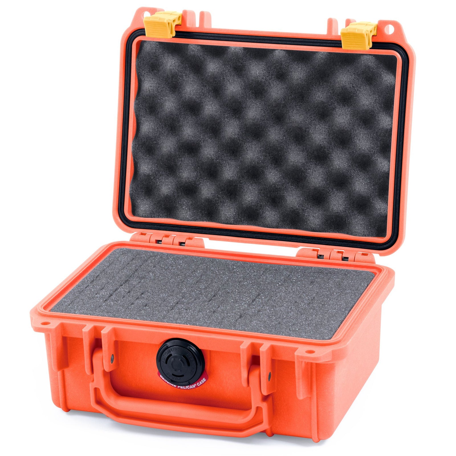 Pelican 1120 Orange Hard Case - Yellow Latches - Waterproof