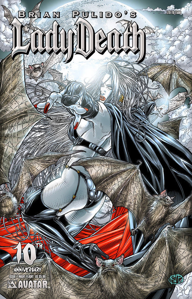 LADY DEATH #1 10th Anniversary Night Flight - Comic Cavalcade