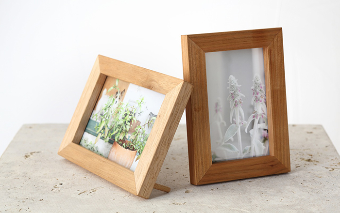 日本の木：フォトフレーム、日本産 材種5種より