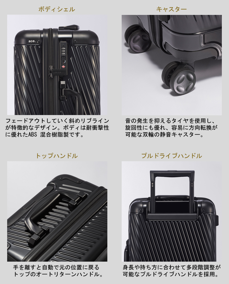 送料無料 正規品 スーツケース 機内持ち込み エース ACE ace
