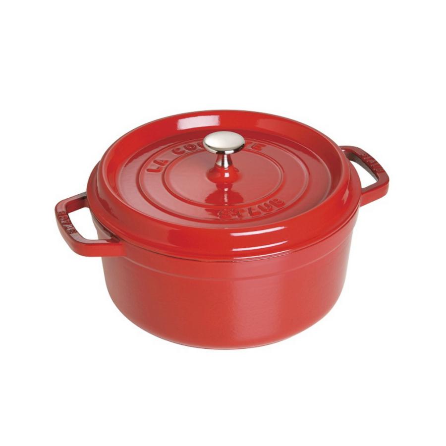 Staub - 5.5 Qt (5.2 L) Cherry Red Round Cocotte — Consiglio's