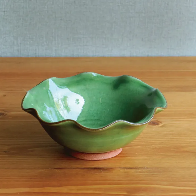 4寸 波小鉢 緑 | 【公式】コスモス食品のオンラインショップ