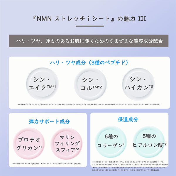 NMN ストレッチiシート / スパトリートメント(目元用シートパック