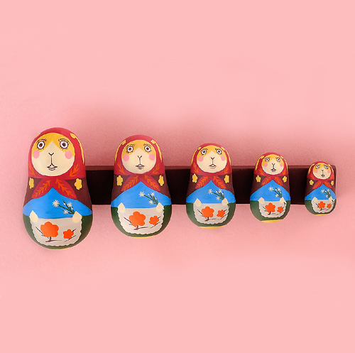 PVC製塗装済み完成品 ピンズ マトリョーシカセット [ウサビッチ