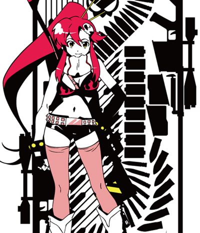 ヨーコのライフルTシャツ [天元突破グレンラガン] | キャラクター公式