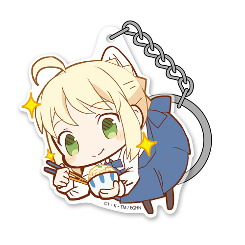 セイバー アクリルつままれキーホルダー [衛宮さんちの今日のごはんVer