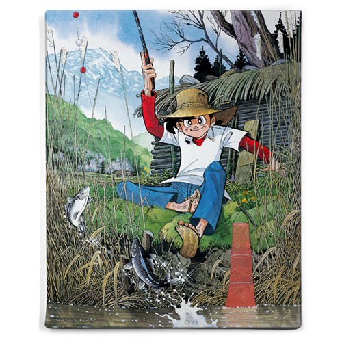 釣りキチ三平 キャンバスアート [釣りキチ三平] | キャラクター公式