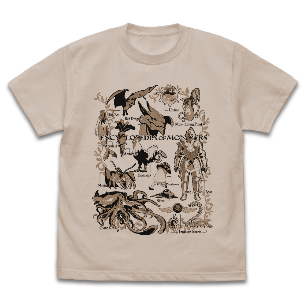 魔物図鑑 Tシャツ [ダンジョン飯] | キャラクター公式グッズ＆アパレル