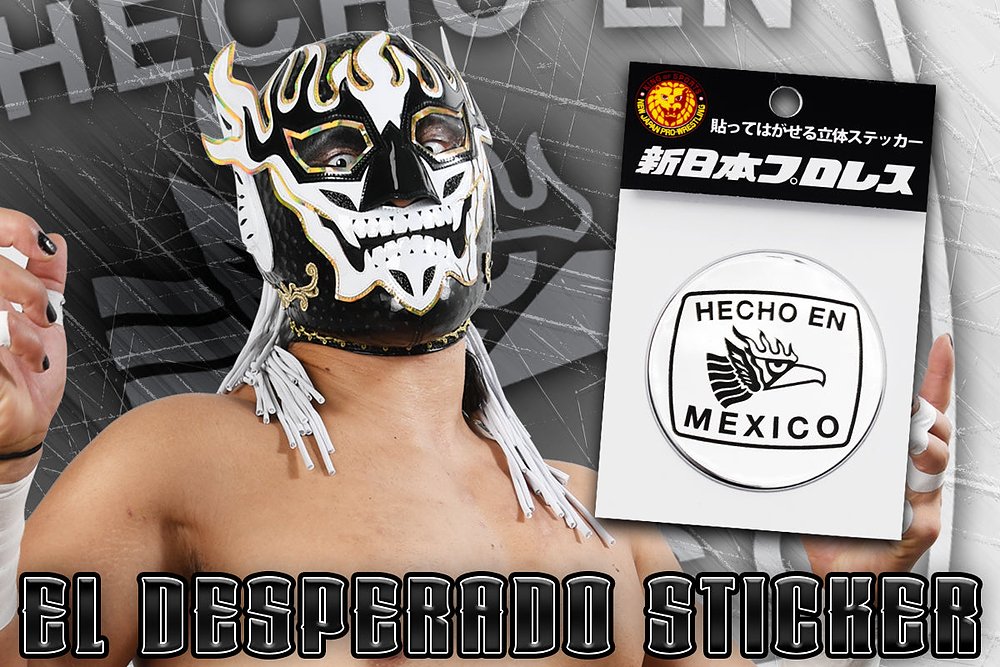 エル・デスペラードロゴ/立体ステッカー [新日本プロレスリング