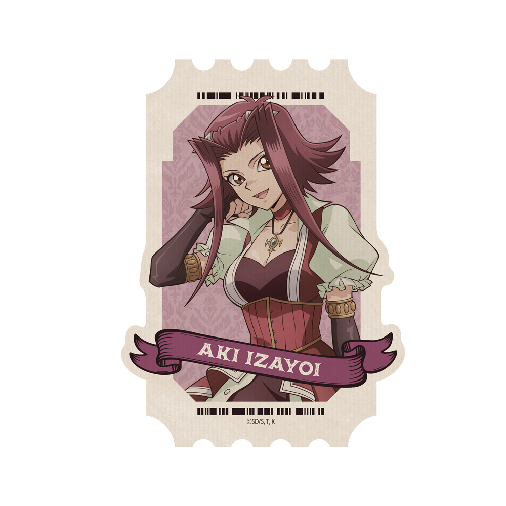 描き下ろし 十六夜アキ 屋外対応ステッカー オフモードの決闘者Ver