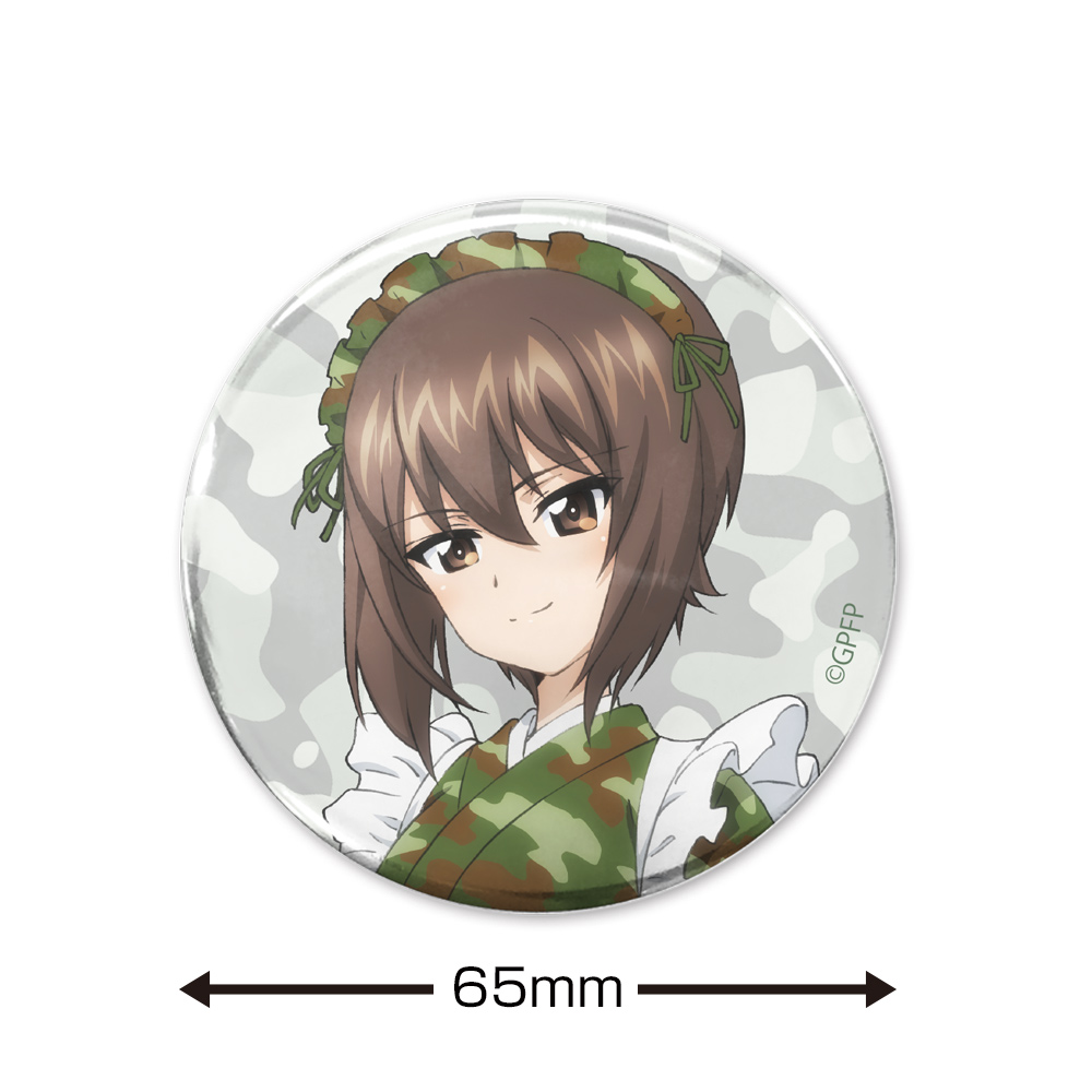 西住まほ 65mm缶バッジ ミリタリーメイドver. [ガールズ＆パンツァー