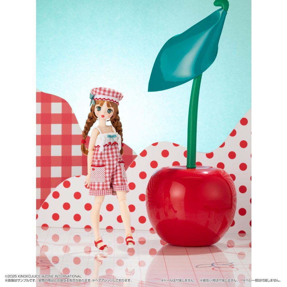 1/6サイズドール用】BonBons チェリー＆ギンガムショート