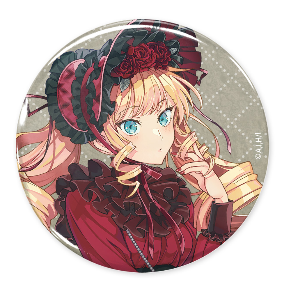 描き下ろし トツキ・シーナ 65mm缶バッジ アフタヌーンティーVer