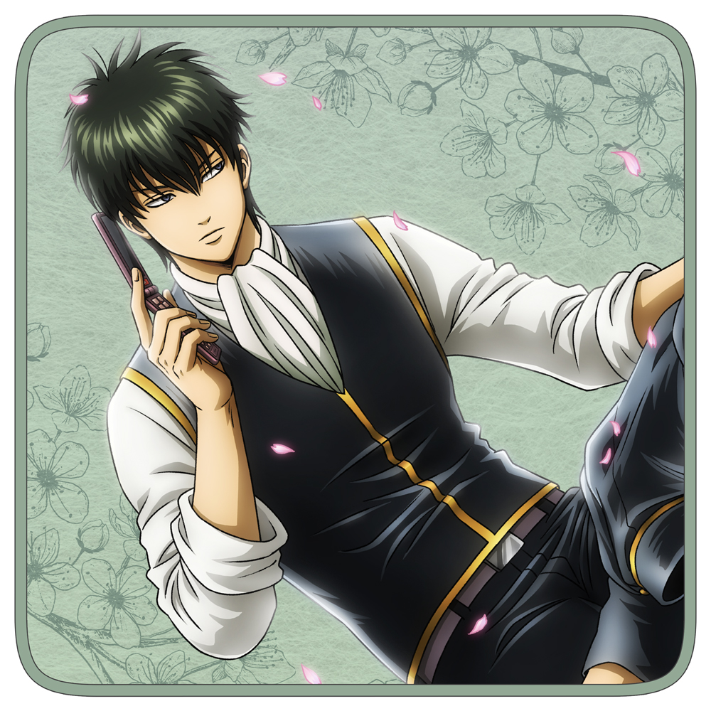 描き下ろし 土方十四郎 フルカラーハンドタオル 小窓から覗く景色Ver