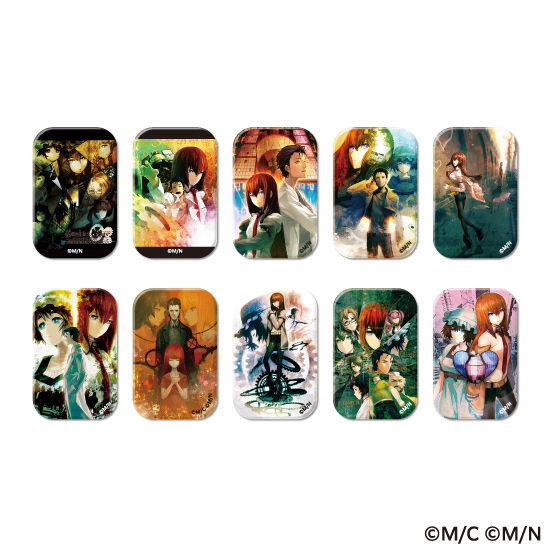 STEINS;GATE パッケージビジュアル スクエア缶バッジ（全10種