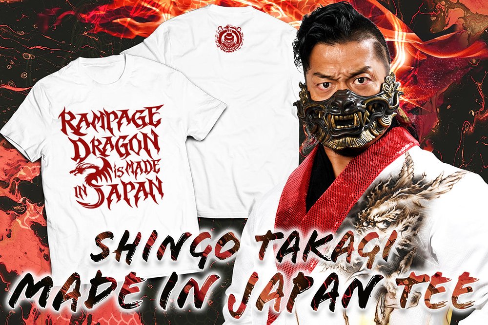 鷹木信悟「MADE IN JAPAN」Tシャツ [新日本プロレスリング] | 公式
