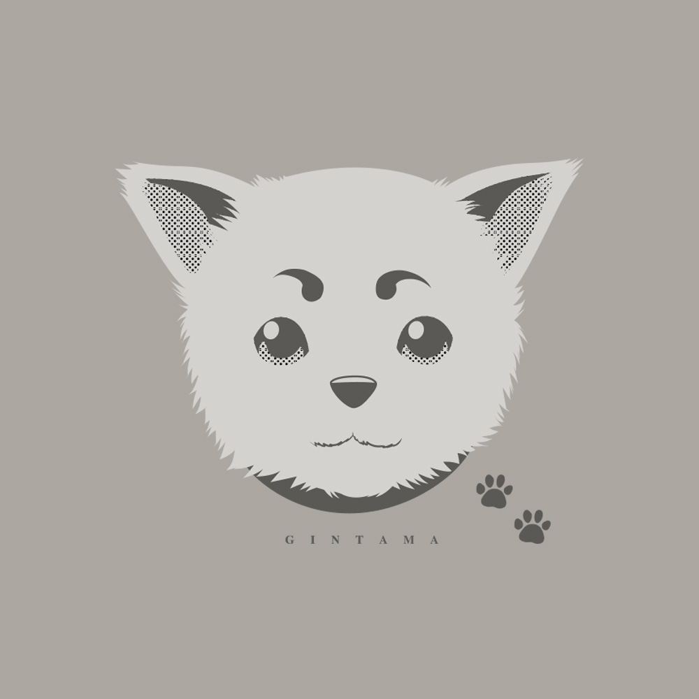 定春フェイス TシャツVer.2.0 [銀魂] | キャラクター公式グッズ