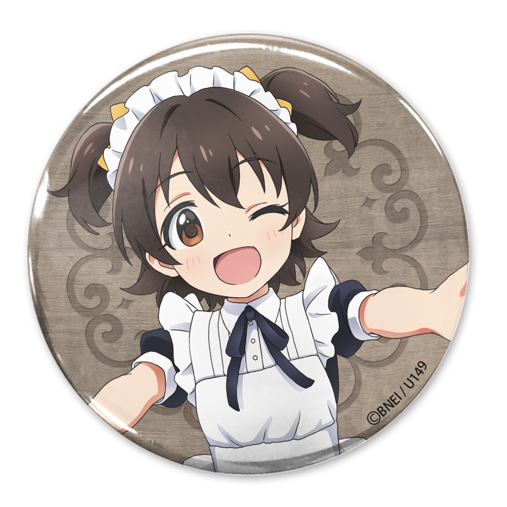 ☆限定☆描き下ろし 赤城みりあ 65mm缶バッジ キュアメイドカフェVer