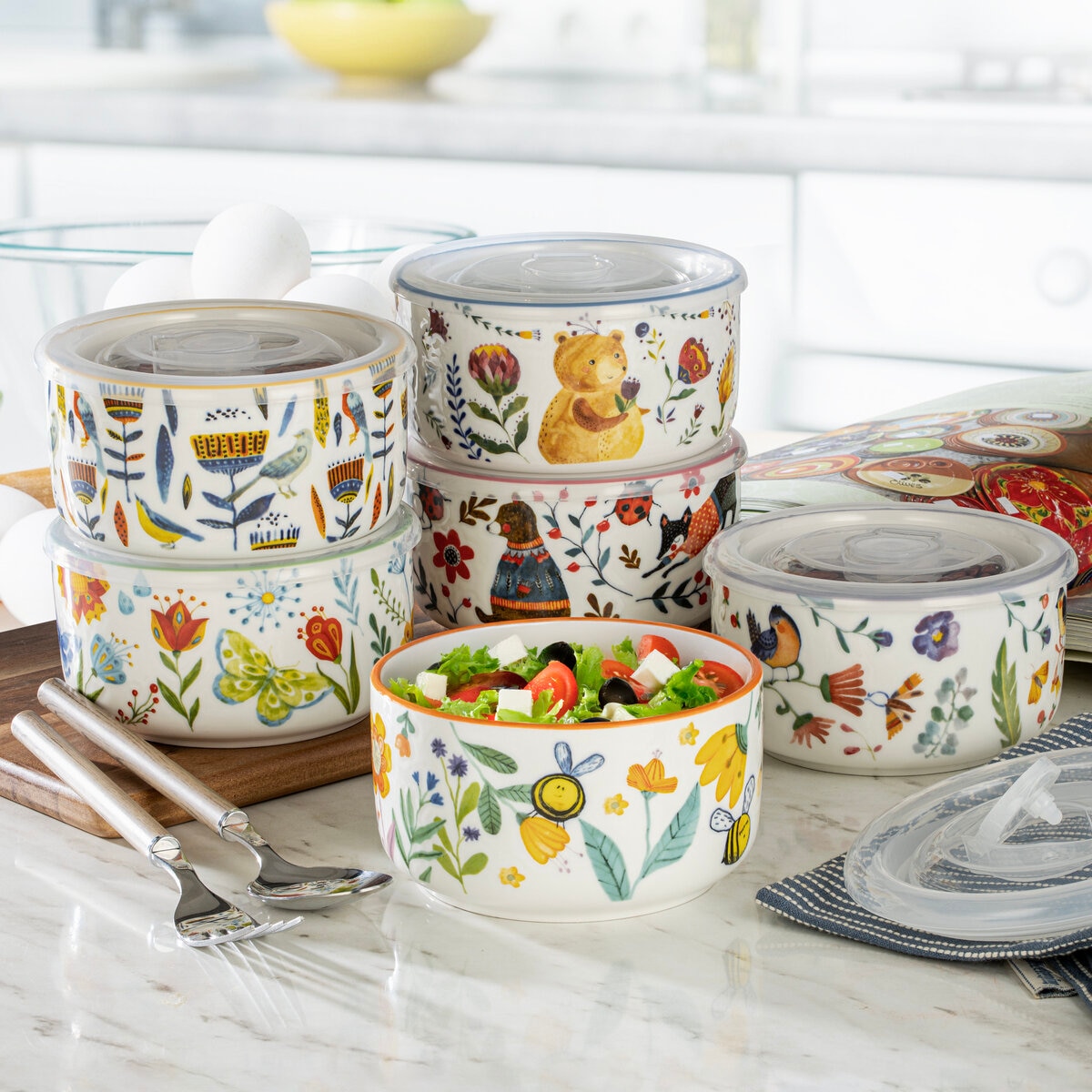 シグニチャーハウスウェア フタ付ボウル 6個 | Costco Japan