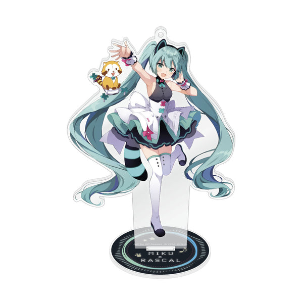 初音ミク×ラスカル2022 スタンド付きアクリルキーホルダー 【初音ミク】