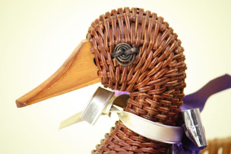 北欧 籐の鳥/かご 小物入れ W-588 北欧雑貨と食器通販のcoco varie