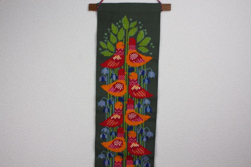 クロスステッチ タペストリー/北欧の鳥 Ats-72 北欧雑貨と北欧手工芸