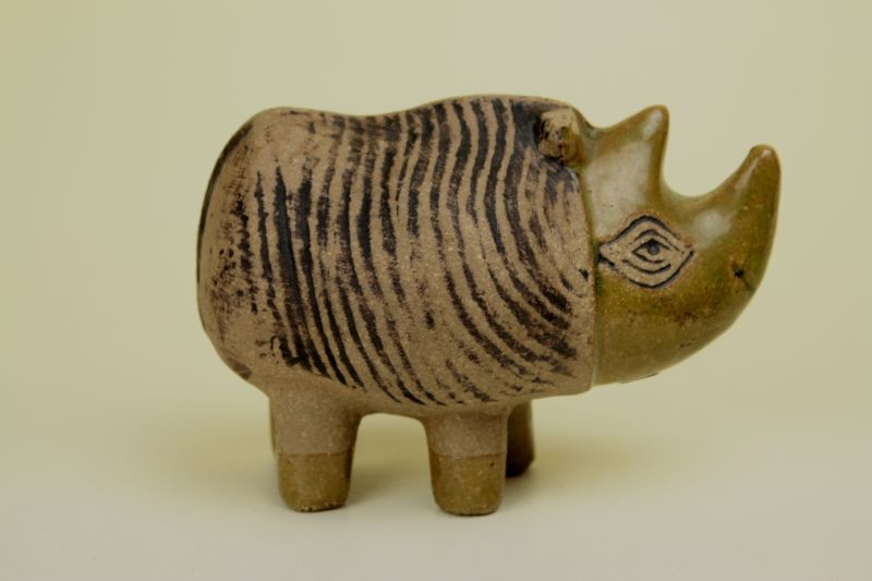 Lisa Larson MENAGERI Noshorning/リサ・ラーソン サイ AL-315 - 北欧