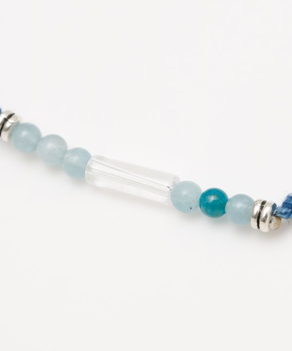 藍願紐(ミサンガ)4mm【3月アクアマリン】(3月アクアマリン): 『岩座