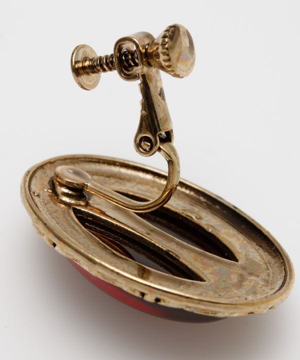 アンティークボタンイヤリング(IVORY): 『欧州航路』