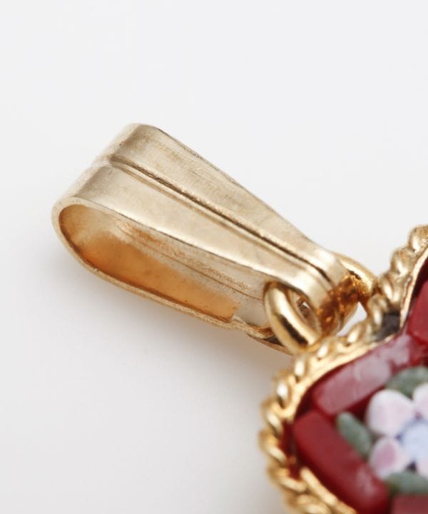 ベネチアンガラス】モザイクミニペンダントトップ(HEART ASST): 『欧州