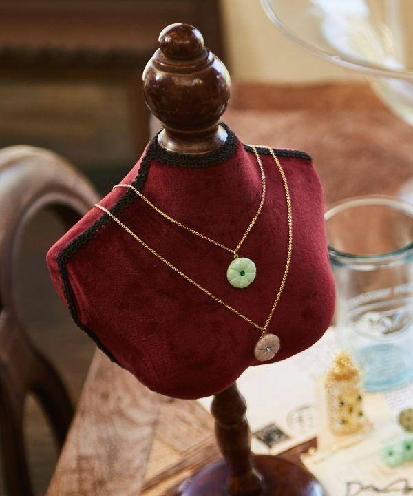 チェコボタンルミネックレス（M）(BK HEARTS): 『欧州航路』