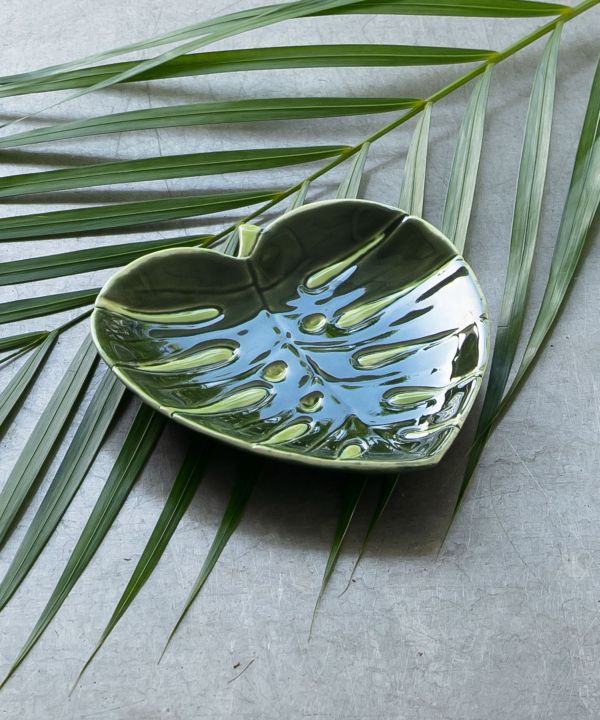 食器】モンステラプレートS(GREEN): 『Kahiko(カヒコ)』公式通販