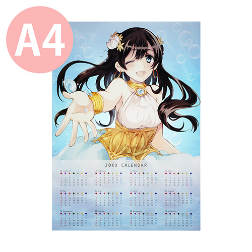 オリジナルA4クリアポスターカレンダー カレンダーダイレクト