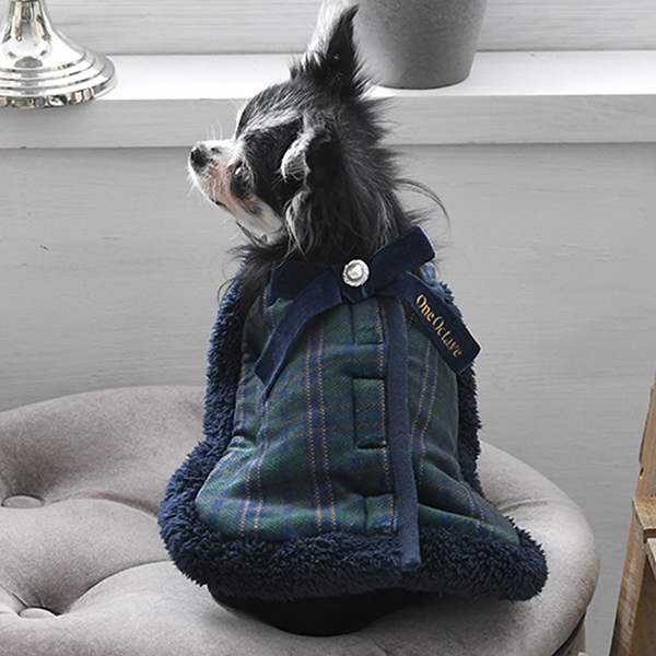 ONE OCTAVE（ワンオクターヴ）着るブランケット ベロアリボン付き