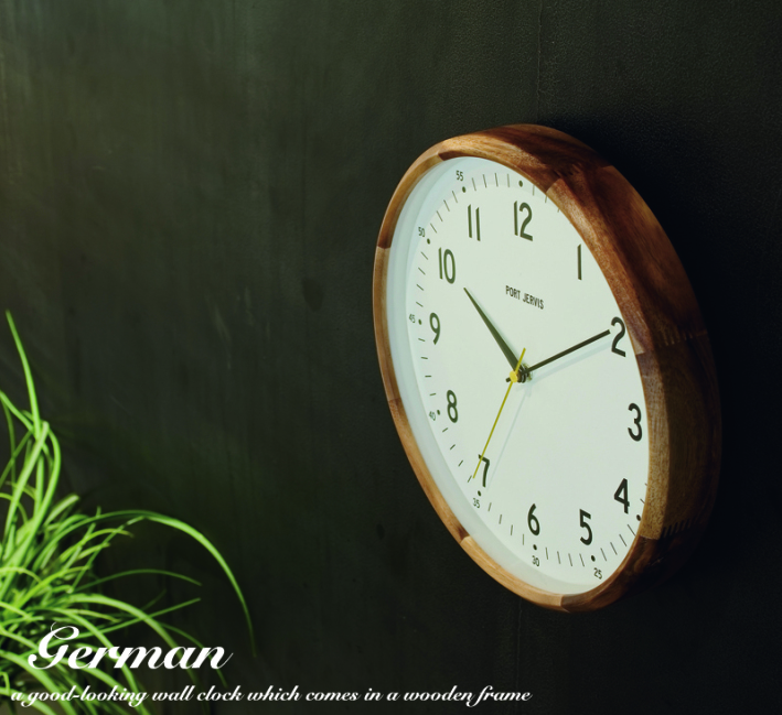木製の壁掛け時計 / 北欧の電波時計 【German ジェルマン】 | 照明と