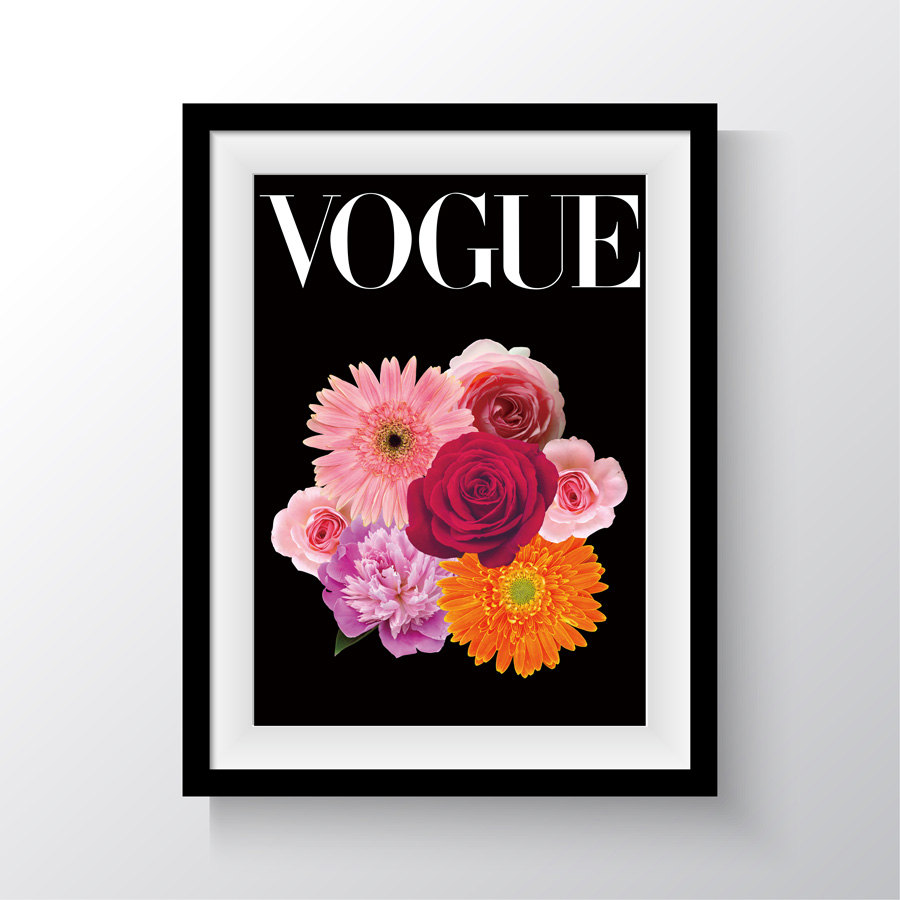 VOGUE お花の束 アートインテリア おしゃれポスター｜海外おしゃれ